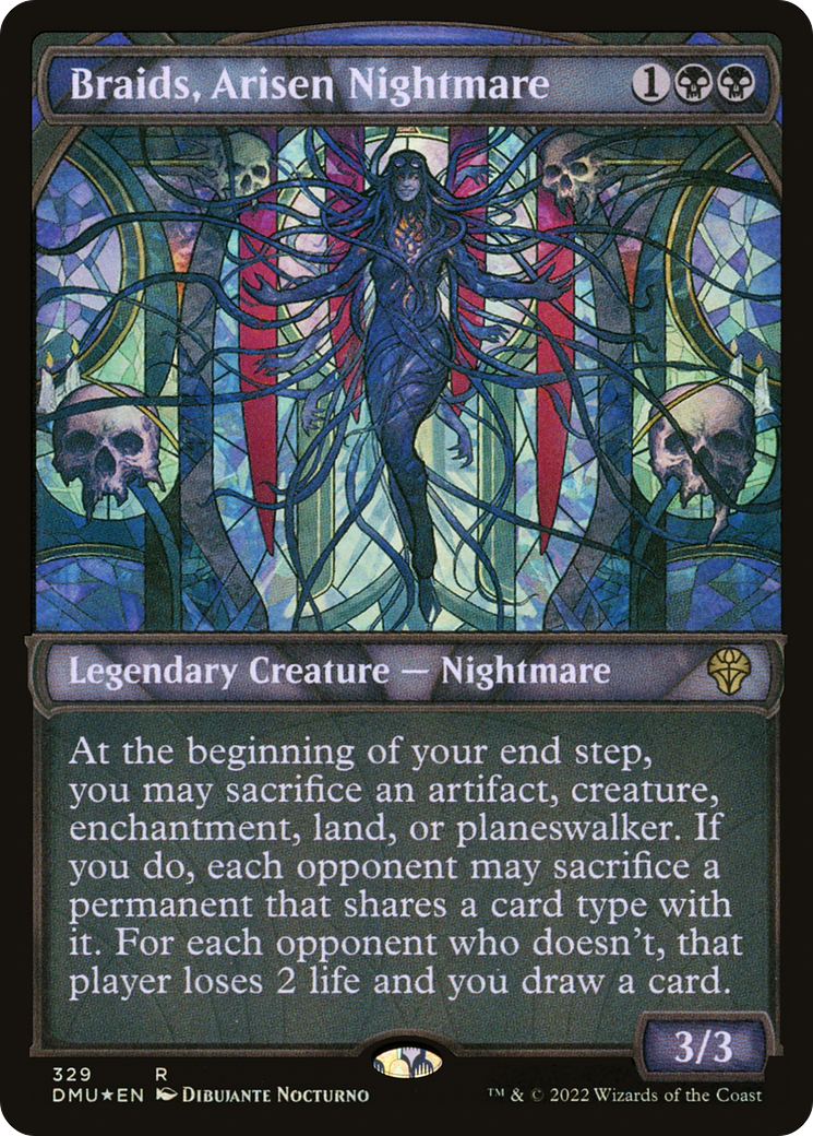 Braids, Arisen Nightmare (Showcase Textured) [Dominaria United] - Trinity Hobby