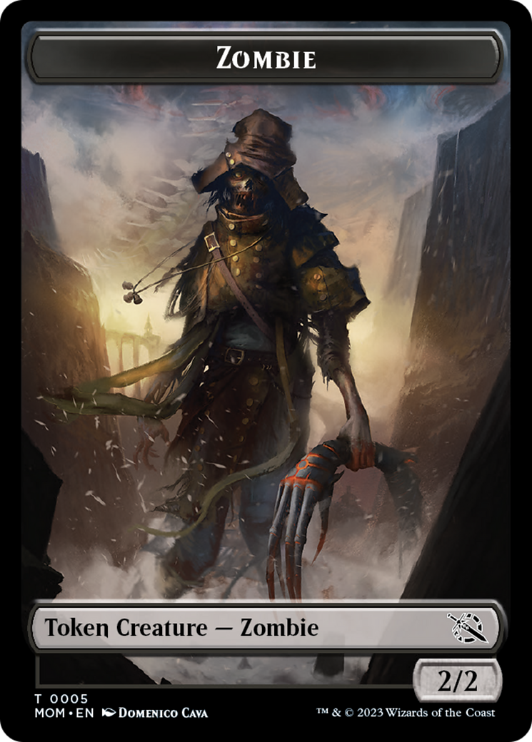 Monk // Zombie Double-Sided Token [March of the Machine Tokens] - Trinity Hobby