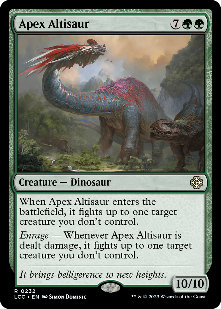 Apex Altisaur [The Lost Caverns of Ixalan Commander] - Trinity Hobby