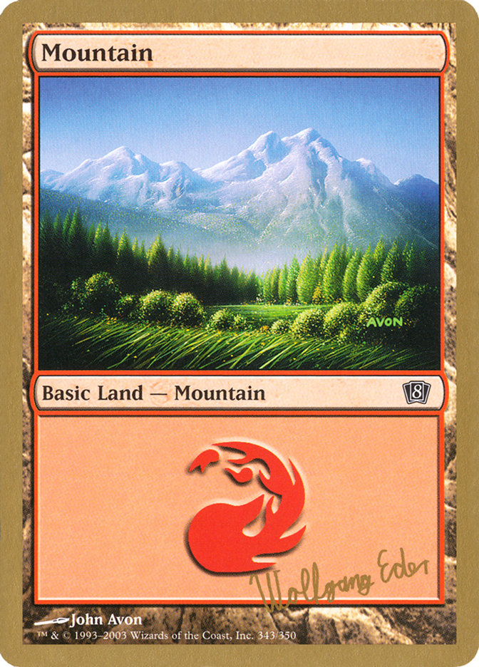 Mountain (we343) (Wolfgang Eder) [World Championship Decks 2003] - Trinity Hobby