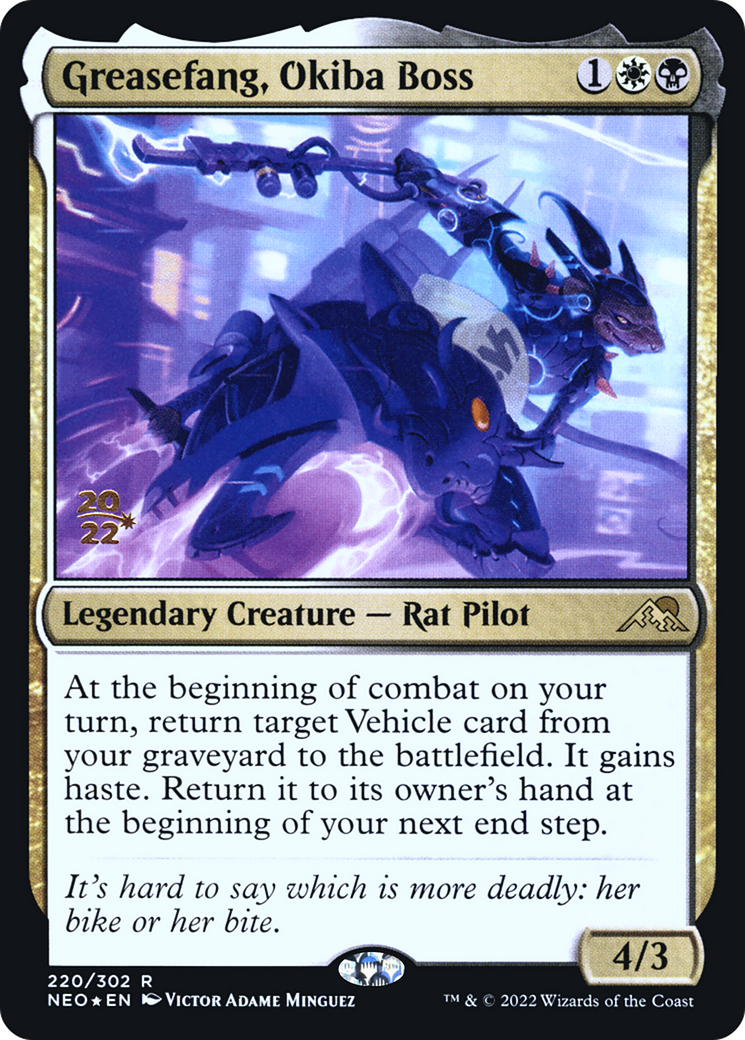 Greasefang, Okiba Boss [Promotions avant-première de Kamigawa: Neon Dynasty] 