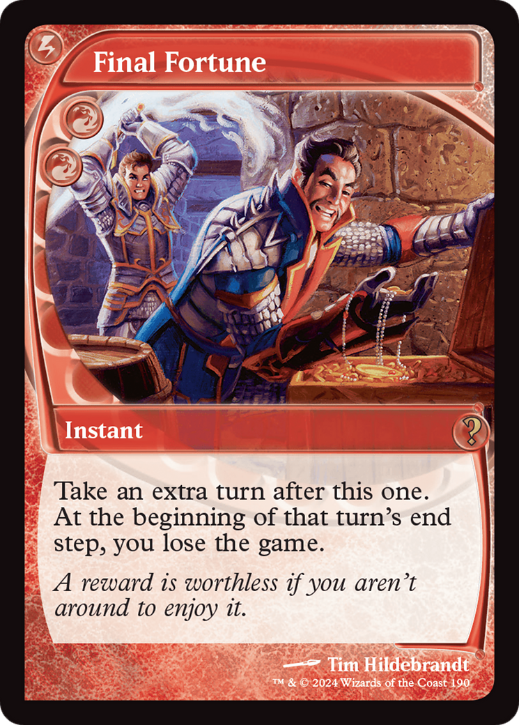 Final Fortune (Future Sight) [Mystery Booster 2] - Trinity Hobby