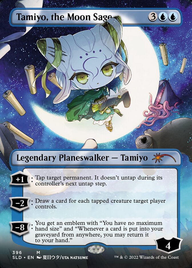 Tamiyo, the Moon Sage (Borderless) [Secret Lair Drop Series] - Trinity Hobby