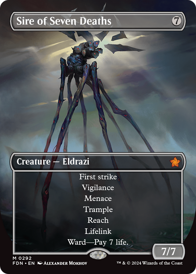 Sire of Seven Deaths (Borderless) [Foundations] - Trinity Hobby