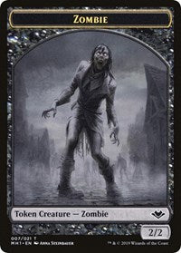 Zombie // Golem Double-Sided Token [Modern Horizons Tokens] - Trinity Hobby