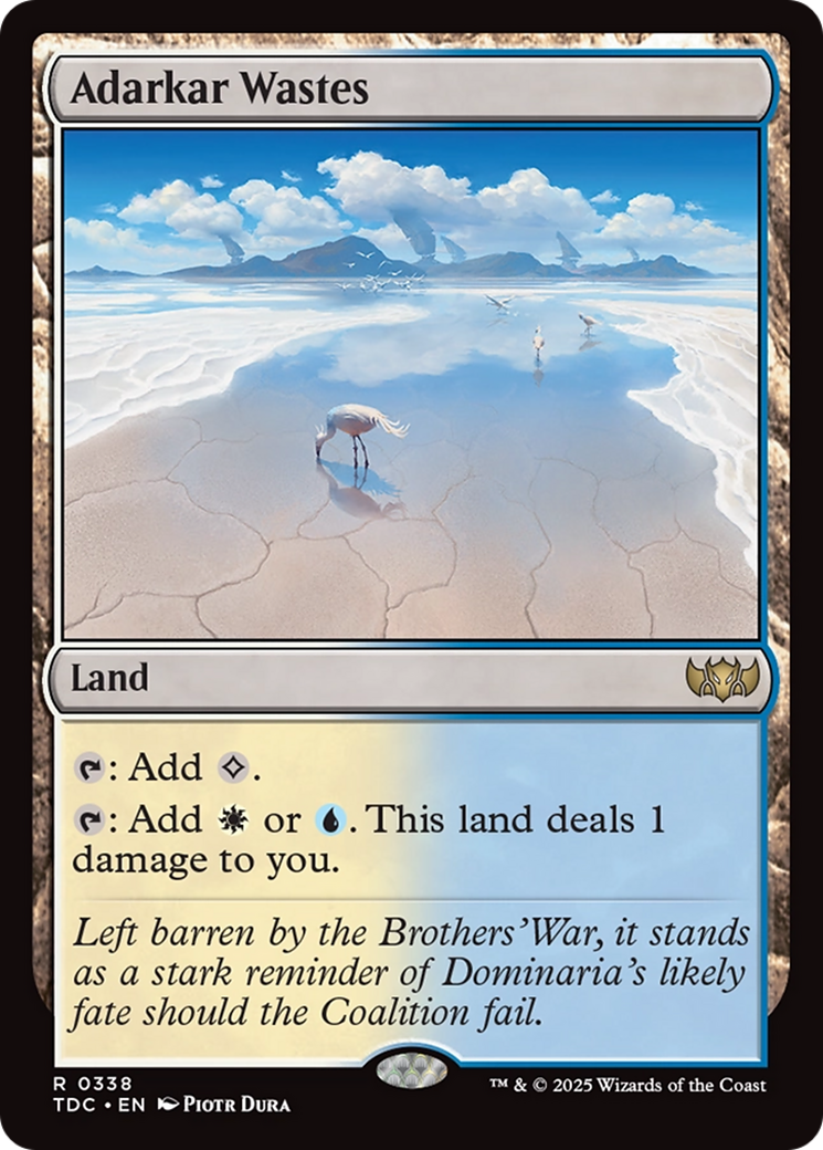 Adarkar Wastes (TDC-338) - [Commander: Tarkir: Dragonstorm] - Trinity Hobby