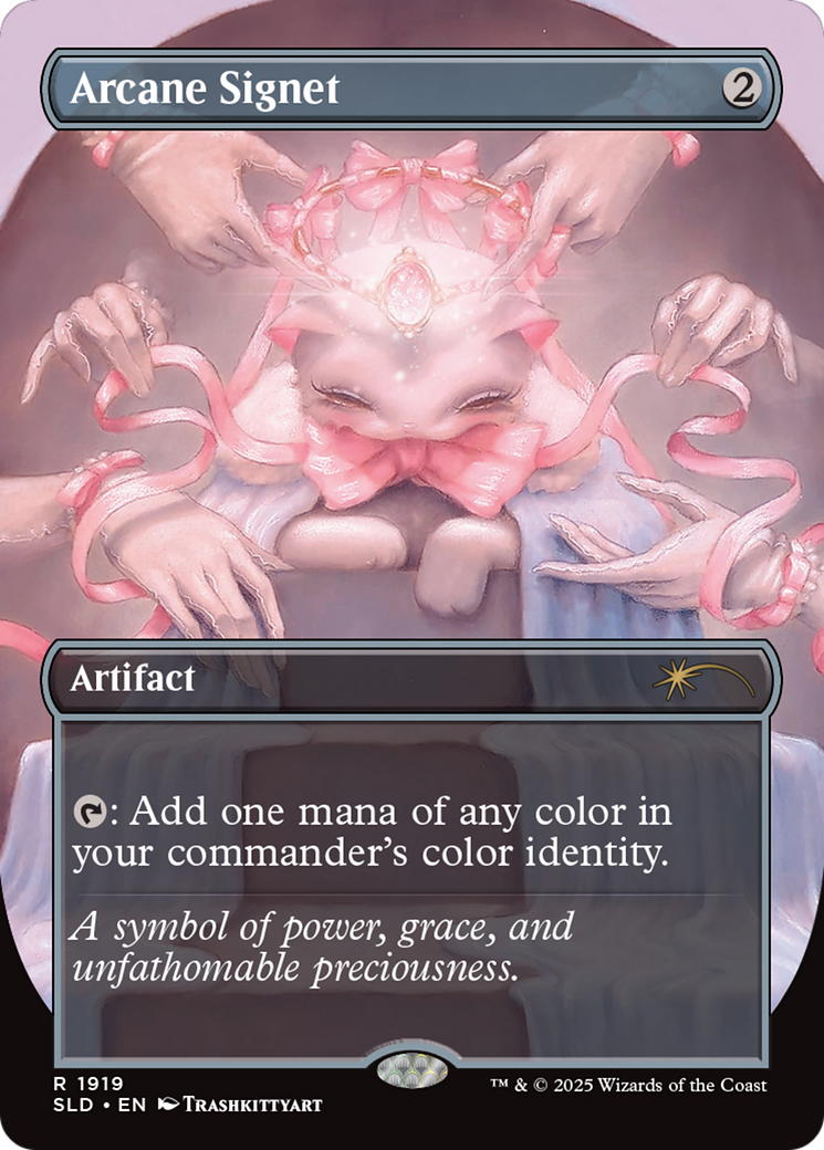 Arcane Signet  [Foil]  (SLD-1919) - [Secret Lair Drop] (Borderless) - Trinity Hobby