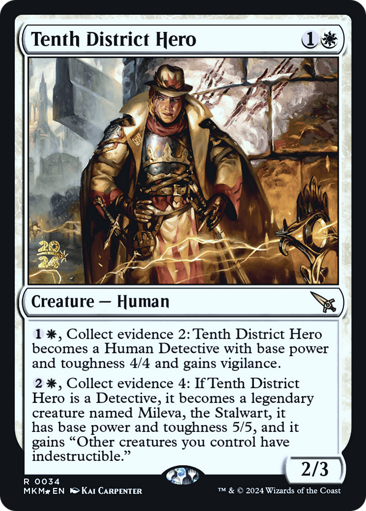 Tenth District Hero [Murders at Karlov Manor Prerelease Promos] - Trinity Hobby