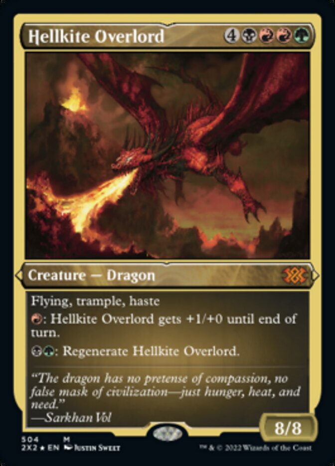 Hellkite Overlord (Foil Etched) [Double Masters 2022] - Trinity Hobby
