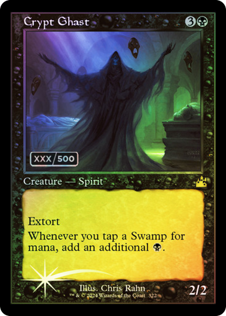 Crypt Ghast (Retro) (Serialized) [Ravnica Remastered] - Trinity Hobby