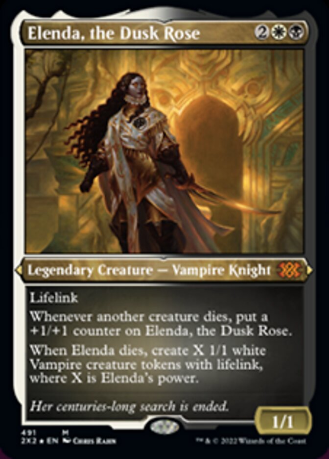 Elenda, the Dusk Rose (Foil Etched) [Double Masters 2022] - Trinity Hobby