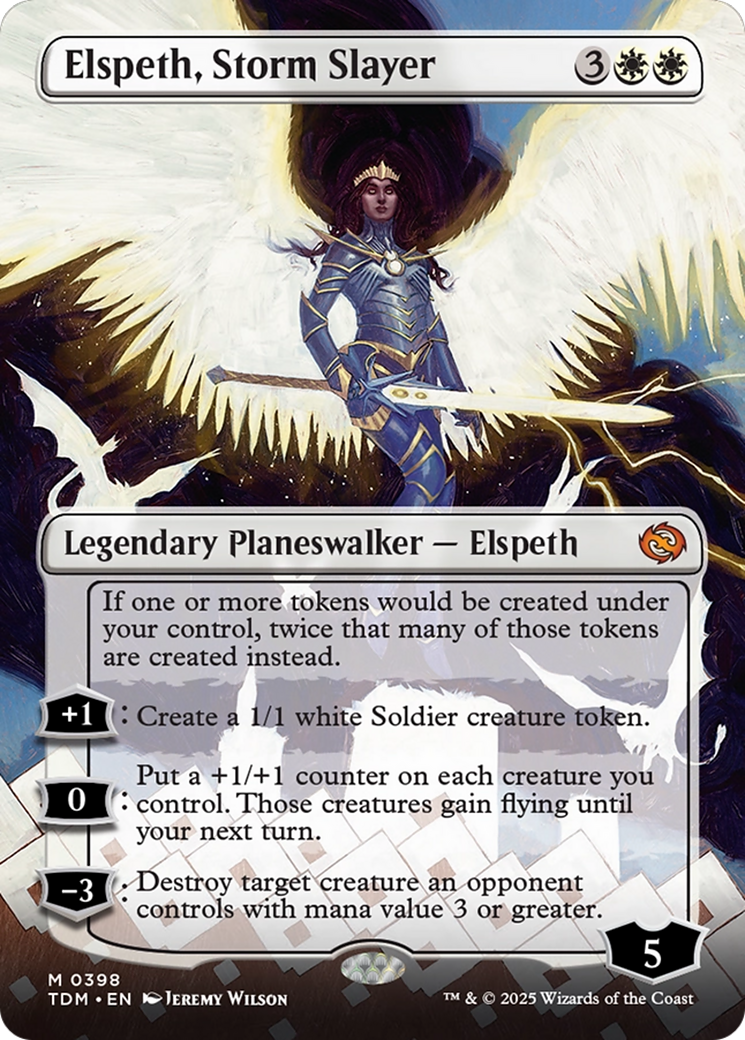 Elspeth, Storm Slayer  (TDM-398) - [Tarkir: Dragonstorm] (Borderless)