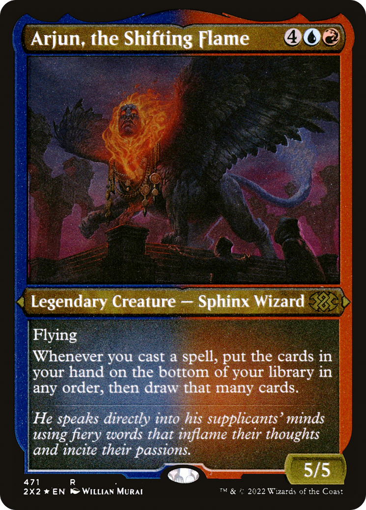 Arjun, the Shifting Flame (Foil Etched)  [Foil]  (2X2-471) - [Double Masters 2022] - Trinity Hobby