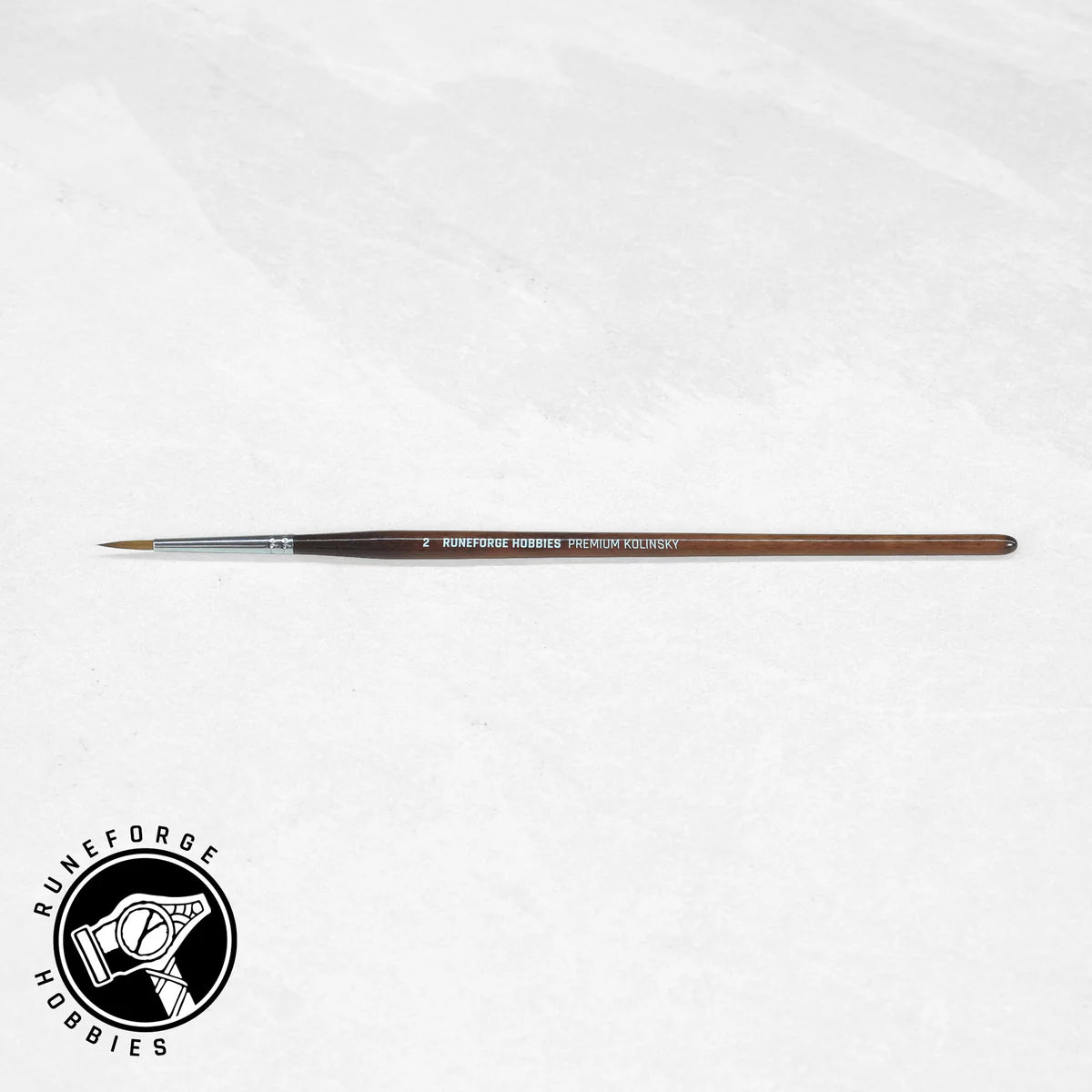 Runeforge Hobbies Premium Kolinsky Brushes - Size 2 - Trinity Hobby