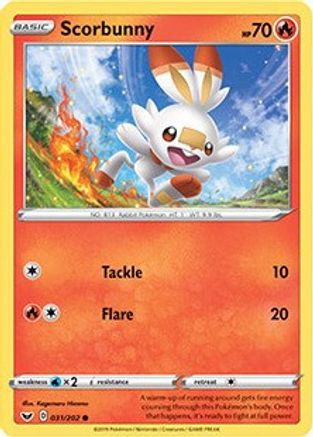 Scorbunny (031/202) (Premium Collection) [Sword & Shield: Base Set] - Trinity Hobby