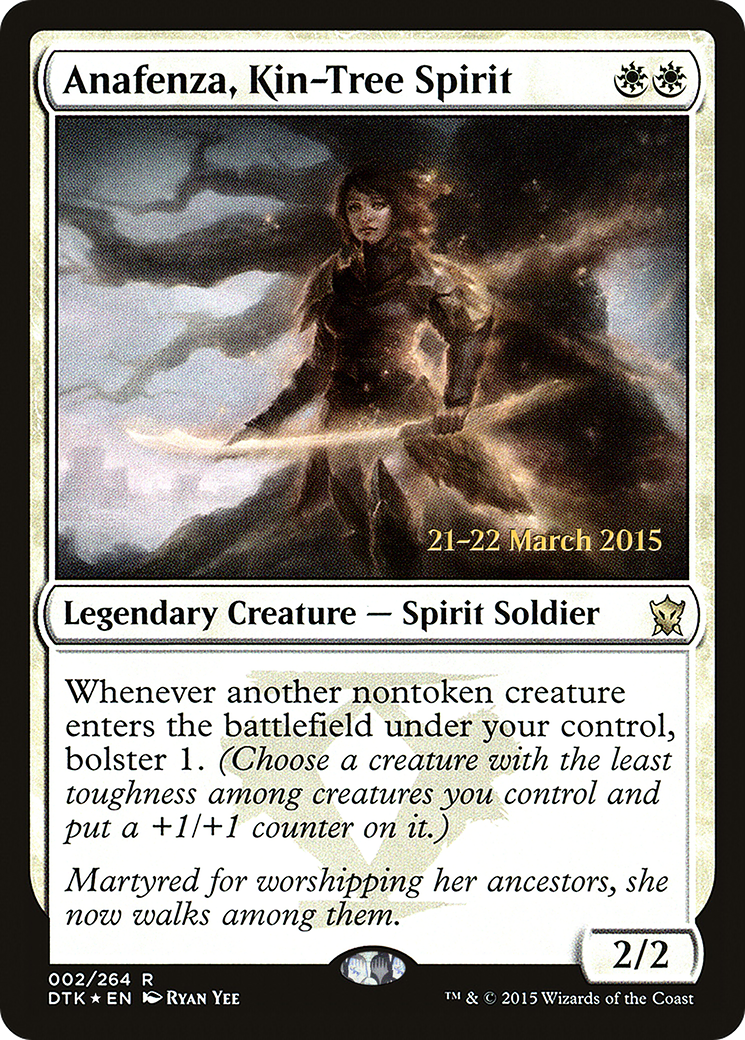 Anafenza, Kin-Tree Spirit [Dragons of Tarkir Prerelease Promos] - Trinity Hobby