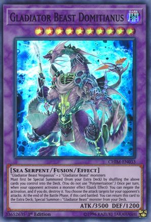 Gladiator Beast Domitianus [CHIM-EN033] Super Rare - Trinity Hobby