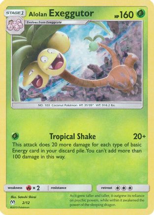 Alolan Exeggutor (2/12) [McDonald's Promos: 2019 Collection] - Trinity Hobby