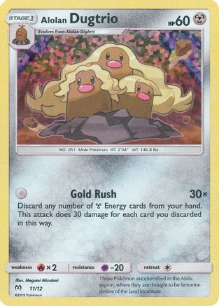 Alolan Dugtrio (11/12) [McDonald's Promos: 2019 Collection] - Trinity Hobby