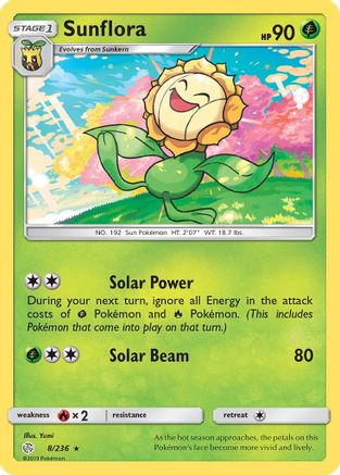 Sunflora (8/236) [Sun & Moon: Cosmic Eclipse] - Trinity Hobby