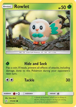 Rowlet (17/236) [Sun & Moon: Cosmic Eclipse] - Trinity Hobby