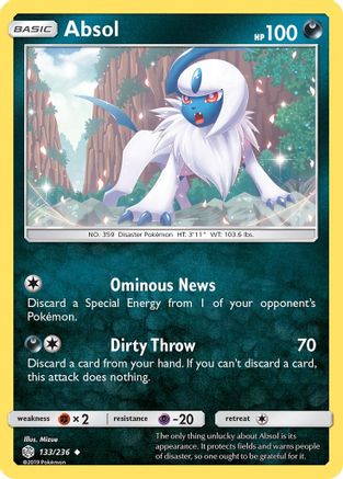Absol (133/236) [Sun & Moon: Cosmic Eclipse] - Trinity Hobby
