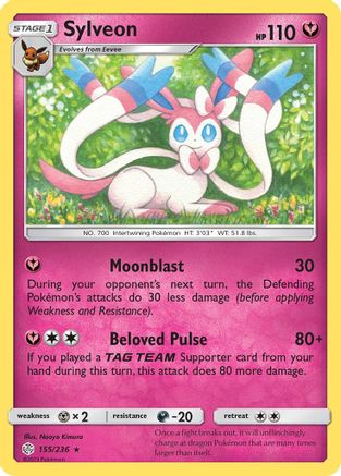 Sylveon (155/236) [Sun & Moon: Cosmic Eclipse] - Trinity Hobby