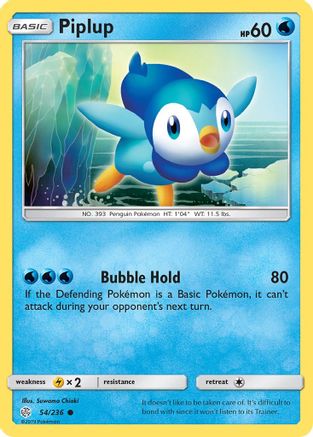 Piplup (54/236) [Sun & Moon: Cosmic Eclipse] - Trinity Hobby