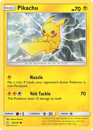 Pikachu (66/236) [Sun & Moon: Cosmic Eclipse] - Trinity Hobby