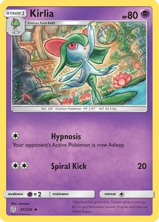 Kirlia (81/236) [Sun & Moon: Cosmic Eclipse] - Trinity Hobby