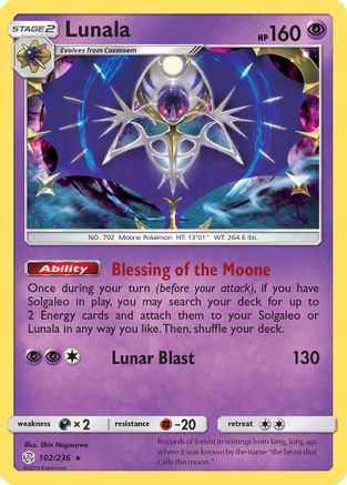 Lunala (102/236) [Sun & Moon: Cosmic Eclipse] - Trinity Hobby
