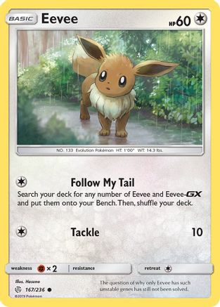 Eevee (167/236) [Sun & Moon: Cosmic Eclipse] - Trinity Hobby