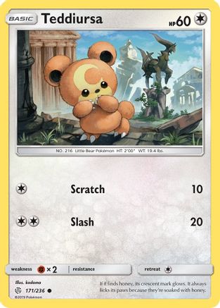 Teddiursa (171/236) [Sun & Moon: Cosmic Eclipse] - Trinity Hobby