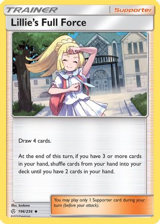 Lillie's Full Force (196/236) [Sun & Moon: Cosmic Eclipse] - Trinity Hobby