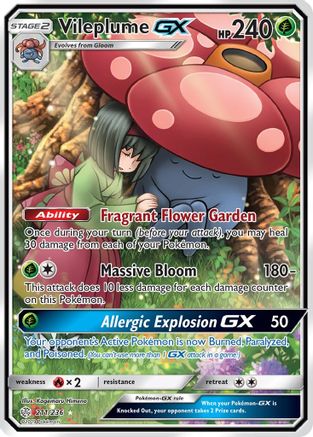 Vileplume GX (211/236) [Sun & Moon: Cosmic Eclipse] - Trinity Hobby