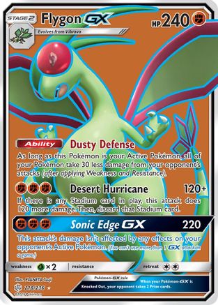 Flygon GX (218/236) [Sun & Moon: Cosmic Eclipse] - Trinity Hobby
