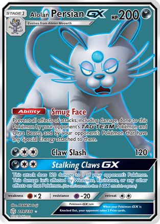 Alolan Persian GX (219/236) [Sun & Moon: Cosmic Eclipse] - Trinity Hobby