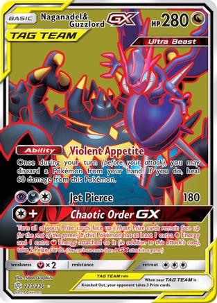 Naganadel & Guzzlord GX (223/236) [Sun & Moon: Cosmic Eclipse] - Trinity Hobby