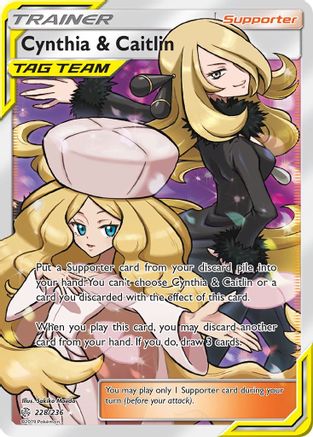 Cynthia & Caitlin (228/236) [Sun & Moon: Cosmic Eclipse] - Trinity Hobby