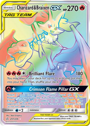 Charizard & Braixen GX (251/236) [Sun & Moon: Cosmic Eclipse] - Trinity Hobby