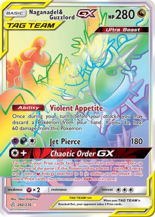 Naganadel & Guzzlord GX (260/236) [Sun & Moon: Cosmic Eclipse] - Trinity Hobby