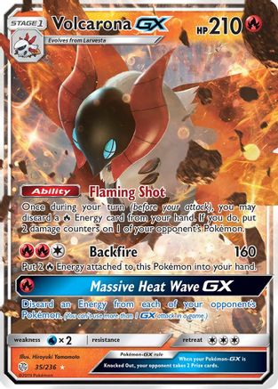 Volcarona GX (35/236) [Sun & Moon: Cosmic Eclipse] - Trinity Hobby