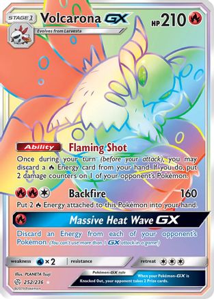 Volcarona GX (252/236) [Sun & Moon: Cosmic Eclipse] - Trinity Hobby