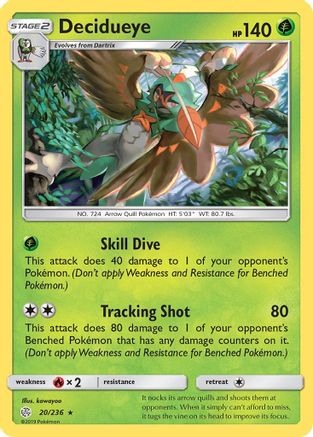 Decidueye (20/236) [Sun & Moon: Cosmic Eclipse] - Trinity Hobby