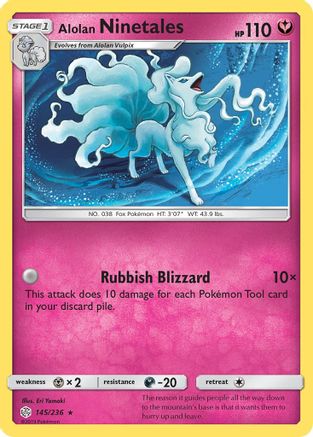 Alolan Ninetales (145/236) [Sun & Moon: Cosmic Eclipse] - Trinity Hobby