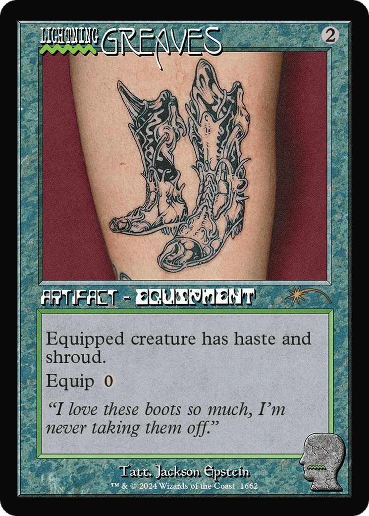 Lightning Greaves  [Foil]  (SLD-1662) - [Secret Lair Drop] - Trinity Hobby
