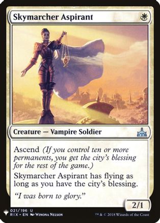 Skymarcher Aspirant  (LIST-021) - [The List Reprints] - Trinity Hobby