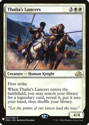 Thalia's Lancers  (LIST-047/205) - [The List Reprints] - Trinity Hobby