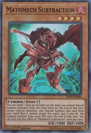 Mathmech Subtraction [MYFI-EN004] Super Rare - Trinity Hobby