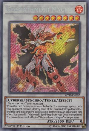 Geomathmech Magma [MYFI-EN007] Secret Rare - Trinity Hobby
